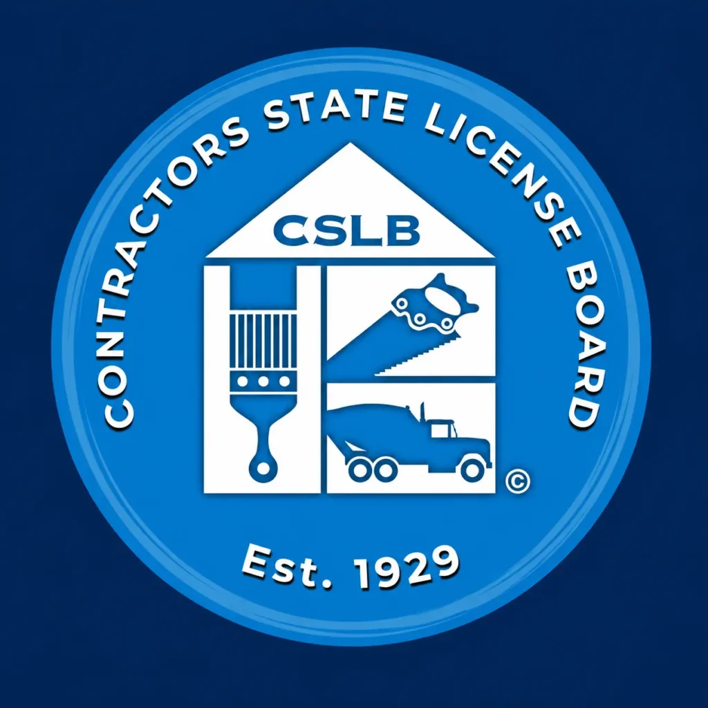 Contractors State License Board logo for California contractor licensing and regulatory compliance.